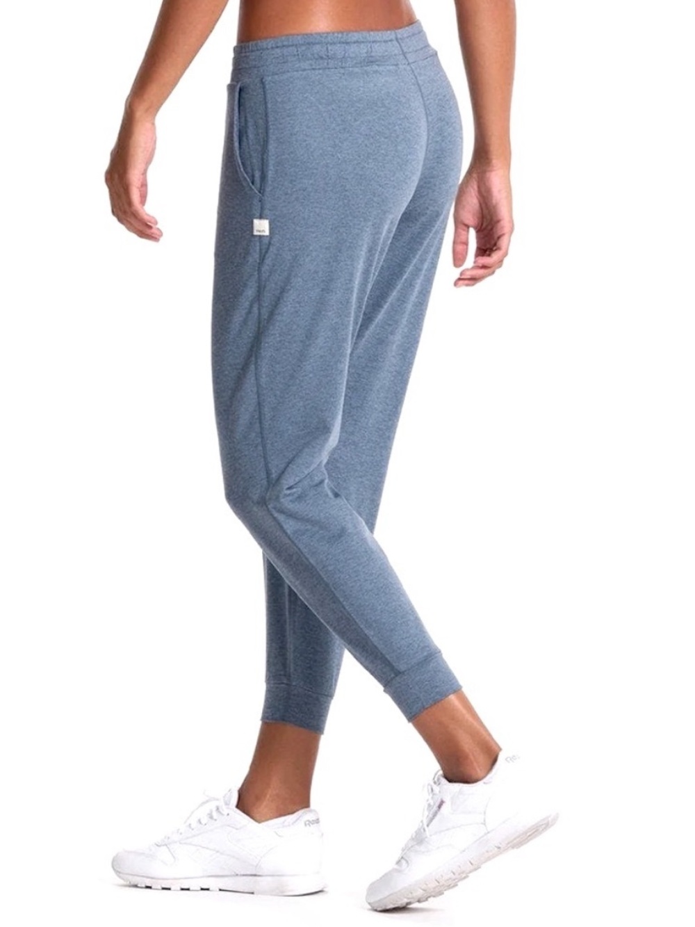Vuori Performance Jogger Cropped Blue Grey Size Medium Athleisure Activewear